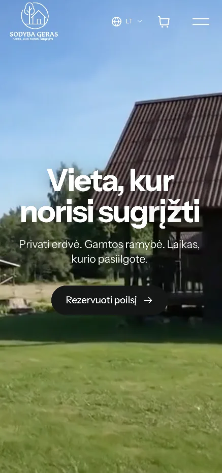 Svetainė telefone